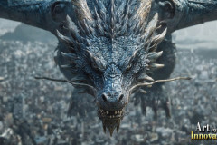 The Dragon God Bahamut Dominates the Sky, Passing Devine Judgment