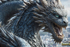 The Dragon God Bahamut Dominates the Sky, Passing Devine Judgment