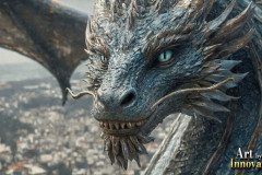 The Dragon God Bahamut Dominates the Sky, Passing Devine Judgment