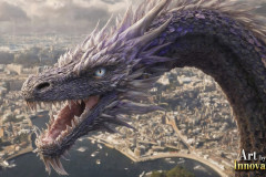 The Dragon God Bahamut Dominates the Sky, Passing Devine Judgment