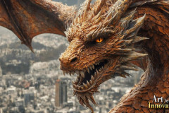 The Dragon God Bahamut Dominates the Sky, Passing Devine Judgment