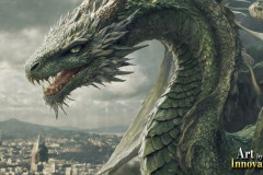 The Dragon God Bahamut Dominates the Sky, Passing Devine Judgment