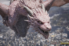 The Dragon God Bahamut Dominates the Sky, Passing Devine Judgment