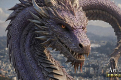 The Dragon God Bahamut Dominates the Sky, Passing Devine Judgment