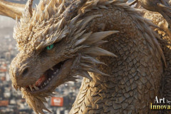 The Dragon God Bahamut Dominates the Sky, Passing Devine Judgment