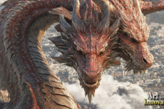 The Dragon God Bahamut Dominates the Sky, Passing Devine Judgment