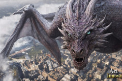 The Dragon God Bahamut Dominates the Sky, Passing Devine Judgment