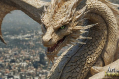 The Dragon God Bahamut Dominates the Sky, Passing Devine Judgment