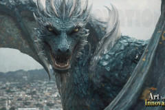 The Dragon God Bahamut Dominates the Sky, Passing Devine Judgment