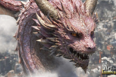 The Dragon God Bahamut Dominates the Sky, Passing Devine Judgment