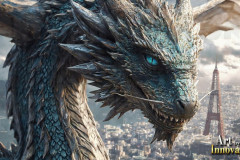 The Dragon God Bahamut Dominates the Sky, Passing Devine Judgment