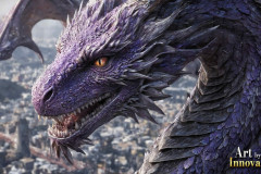 The Dragon God Bahamut Dominates the Sky, Passing Devine Judgment