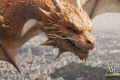 The Dragon God Bahamut Dominates the Sky, Passing Devine Judgment