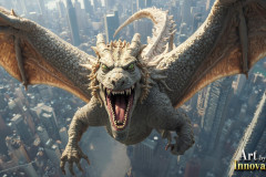 The Dragon God Bahamut Dominates the Sky, Passing Devine Judgment