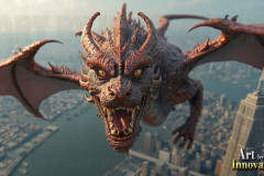 The Dragon God Bahamut Dominates the Sky, Passing Devine Judgment