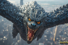 The Dragon God Bahamut Dominates the Sky, Passing Devine Judgment