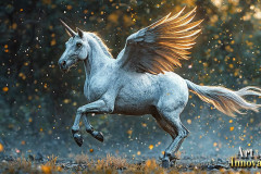 Unicorns, the Myth the Legend, the Fantasy Flying Horse.