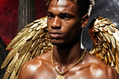 Male Golden Angels from the Heavens Above