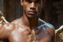 Male Golden Angels from the Heavens Above