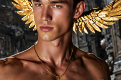Male Golden Angels from the Heavens Above