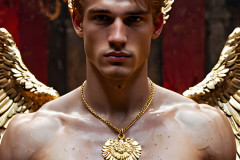 Male Golden Angels from the Heavens Above