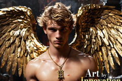 Male Golden Angels from the Heavens Above