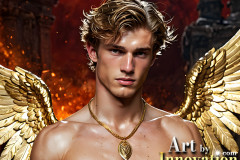 Male Golden Angels from the Heavens Above