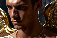 Male Golden Angels from the Heavens Above