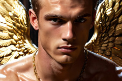 Male Golden Angels from the Heavens Above