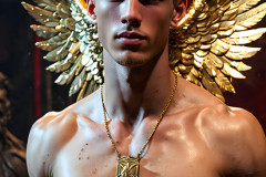 Male Golden Angels from the Heavens Above