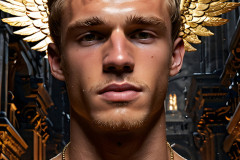 Male Golden Angels from the Heavens Above