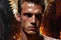 Male Golden Angels from the Heavens Above