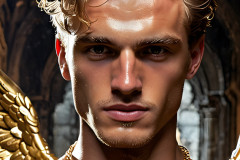 Male Golden Angels from the Heavens Above