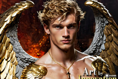 Male Golden Angels from the Heavens Above