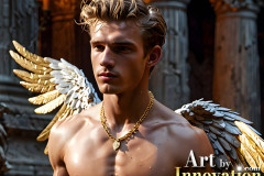 Male Golden Angels from the Heavens Above