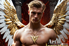 Male Golden Angels from the Heavens Above