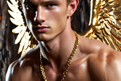 Male Golden Angels from the Heavens Above