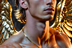 Male Golden Angels from the Heavens Above
