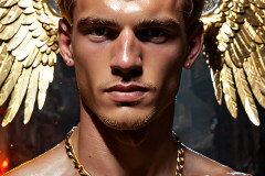 Male Golden Angels from the Heavens Above