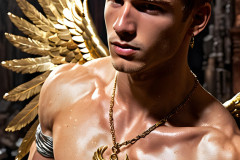 Male Golden Angels from the Heavens Above