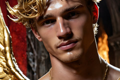 Male Golden Angels from the Heavens Above