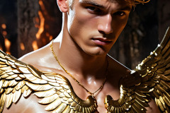 Male Golden Angels from the Heavens Above