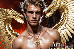 Male Golden Angels from the Heavens Above