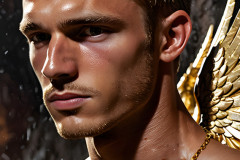 Male Golden Angels from the Heavens Above