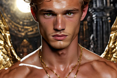 Male Golden Angels from the Heavens Above