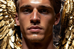 Male Golden Angels from the Heavens Above