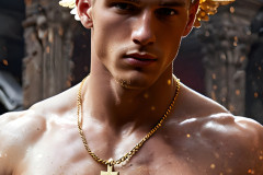 Male Golden Angels from the Heavens Above