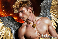 Male Golden Angels from the Heavens Above