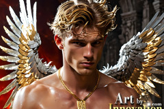 Male Golden Angels from the Heavens Above