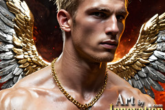 Male Golden Angels from the Heavens Above